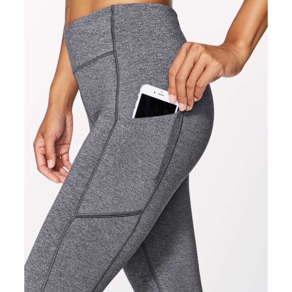 Lululemon Speed Up Tight *28" Heathered Black Size 4 - Picture 3 of 10